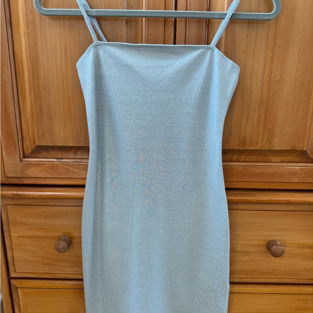 Forever 21 Silver Shimmer Mini Dress - Picture 6 of 6